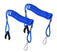 Mipcase 2pcs Marine Safety Cord Boat Emergency Engine Kill Switch Lanyard Red Thickened Rope for Outboard Motors and Personal Watercraft