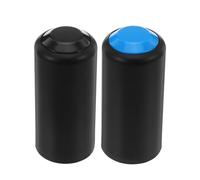 Mipcase 2pcs Microphone Battery Covers Replacement Caps for Wireless Handheld Mic, Plastic Protective Sleeve Compatible with Pgx2 Slx2 Pg58 Beta58, Black and Navy