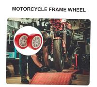 Mipcase 2pcs Motorcycle Lift Table Caster Wheels Scissor Jack Replacement Parts for Stable Support and Efficient Repairs Compatible with Various Motorbike Models