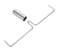Mipcase 2pcs Popcorn Machine Stirring Rod Popcorn Maker Stirring Rod Silver Metal Replacement Part Prevents Burning Easy Installation Movie Theater Theme Parks