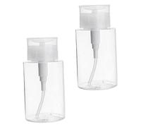 Mipcase 2pcs Press The Bottle Liquid Pump Dispenser Concise Sub Bottle Nail Polish Remover Jar Hand Soap Dispenser Home Storage Bottle Clamshell Filling Skin Care Products Pet