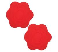 Mipcase 2Pcs Red Aluminum Alloy Wheelchair Clutch Covers Protective Dust Lid Clutch Parts Shield for Wheels Easy to Install Accessory
