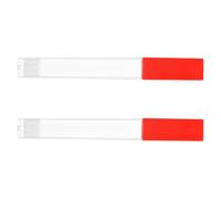 Mipcase 2pcs Red Plastic Thermometer Protection Box with Needle Storage Tube Thermometer Holder Case for Adult Storage and Transport