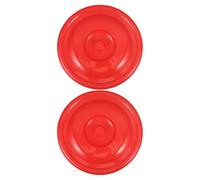 Mipcase 2pcs Red round Plastic Garbage Bin Lids 33.5cm Diameter Trash Can Lid Replacement for Kitchen and Outdoor Use Flat round Trash Suitable for Standard Size Buckets