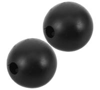 Mipcase 2pcs Rubber Tuning Fork Holders Round Silicone Base Black, Universal Sound Therapy Accessories for Meditation, Chakra Healing, and Professional Tuning Fork Sets