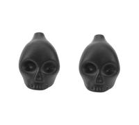 Mipcase 2pcs Skull Shaped Death Whistle Ceramic Halloween Decor Unique Screaming Sound for Parties and Festivals for Day Dead Celebrations and Collectors