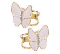 Mipcase 2pcs Women Scarf Ring Clips with Hollow Geometric Rhinestone Design Double Tube Scarf Buckles for Shawls and Cardigans Fashion Decoration Accessories for Ladies