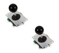 Mipcase 2sets Long Handle Joystick for Arcade Kit Game Stick Joystick Replacement Realistic Vibration Micro Circuit Board Easy Install