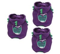 Mipcase 3 Pcs Halloween Pet Clothes Small Dog Warm Coat for Cat Dog Hoodie Halloween Clothing for Dogs Medium Halloween Dog Outfit Cat Winter Hoodies Doggie Winter Clothes Polyester Purple