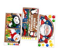 Mipcase 3 Sheets Christmas Window Stickers PVC Xmas Window Clings Snowman Santa Penguin Removable Decorative Decals for Festive Holiday Party Home Decor
