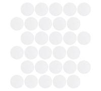 Mipcase 30pcs Plastic Mesh Canvas Sheets Round White Plastic Blank Canvas Circle Precise Grid, Lightweight, Reusable, Washable for Embroidery, Acrylic Yarn, Knitting, Crochet and DIY