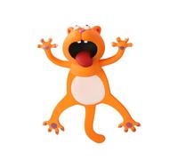 Mipcase 3D Cat Animal Bookmark PVC Page Marker Novelty Cartoon Clip for Students and Office Reading Accessories