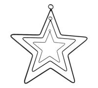 Mipcase 3pcs Black Iron Dreamcatcher Wreath Frames Set 10cm 20cm 30cm DIY Wreath Making Tool for Wall Decor, Flower Arranging, and Christmas Garland Supplies