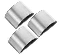 Mipcase 3pcs Cello Bow Repair Parts Set Half-round Copper Ferrules for Bow Frog Replacement DIY and String Instrument Accessories