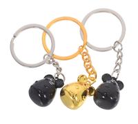 Mipcase 3pcs Metal Cartoon Mouse Keychain Pendant Set, Creative Rat Keyring Accessory for Women, Random Color, Cute Keychain Decor and Everyday Use Random Color