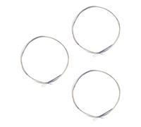 Mipcase 3pcs Pipa Lute String Replacements Steel Wire Strings Set for Chinese Lute Accessories Professional Practice and Performance Use