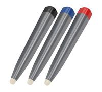 Mipcase 3pcs Whiteboard Writing Stylus Pens with High Screen Sensitivity for Interactive Touchscreen Tablets, Capacitive Screen Stylus Set in Black, Red, and Blue for Classroom and Office
