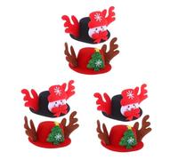Mipcase 3sets Santa Hat Christmas Dog Hat Xmas for Pet Dog Party Soft Fabric Perfect for Festive Events 2pcs*3