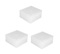 Mipcase 3sets Transparent CD Case Ultrathin Portable Storage Box with Protective Film for Easy Recognition and Organization for Home Cinema and Travel 25pcs*3