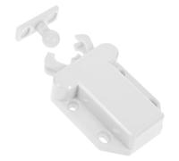 Mipcase 4 Sets Closet Door Latch Cabinet Door Rebound Device Hidden Latch ABS Push Button Release for Furniture Drawers and Home Use