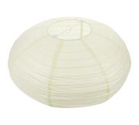 Mipcase 40cm Oval Paper Lampshades for Ceiling Lights, Beige Cream Rice Paper Lamp Light Shade, Japanese Hanging Lantern Pendant Lampshade for Bedroom, Living Room and Party Decor