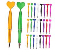 Mipcase 40pcs Love Heart Shape Gel Ink Pens with Fine Tip Mermaid Tail Ballpoint Roller Pens for Precise Writing and Drawing Material Comfortable Grip for School Office and Valentines Day