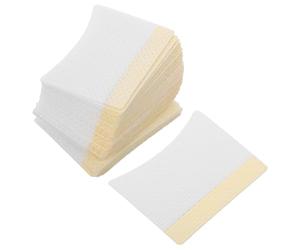 Mipcase 40pcs Organic Cotton Eye Pads for Eyelash Extensions Removal, Non-woven Lash Extension Remover Pads with Isolation Design, Suitable for Salon and Personal Use