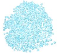 Mipcase 450pcs Lake Blue Acrylic Fake Ice Cubes Reusable Photo Prop and Decor Faux Ice Blocks for Vase Filling and Studio Posing Accessories