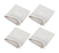 Mipcase 4pcs Drawstring Hair Dryer Carriers Canvas Storage Bags 33x30cm Cotton Dustproof Cosmetic Organizers Portable Travel Drawstring Bags for Hotel and Home Use