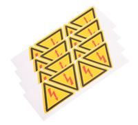 Mipcase 4pcs Electric Labels High Voltage Warning Stickers, Adhesive Pvc, Electrical Equipment Safety Sign Stickers for Locations with Electrical Hazards