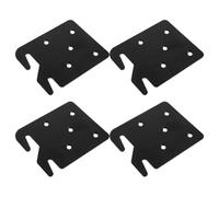 Mipcase 4pcs Heavy Duty Bed Rail Brackets Stainless Steel Bed Plate Buckle Hinge Buckle for Hardware Replacement Suitable for Connection and Assembly