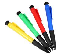 Mipcase 4pcs Jumbo Cartoon Ballpoint Pens for Birthday Party Favors Oversized Funny Novelty Writing Pens Red Yellow Green Effortless Use Easy to Locate and Attention Grabbing