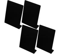 Mipcase 4pcs Message Chalkboards L-Shaped Blackboards for Wedding Party Easy to Write and Clean PVC Decorative Blackboards