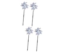 Mipcase 4pcs Pinwheels Bird Blinder Windmill Home Accessory Garden Decor Pigeon Scarer Device Wind Animal Banishment Tool