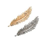 Mipcase 4pcs Plume Hairpin Vintage Leaf Shaped Side Clips for Women Decorative Hair Pins Hair Accessories Hairpins for Women