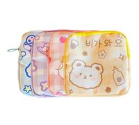 Mipcase 4pcs Portable Period Bag Set - Reusable Sanitary Napkin Pouch with Zipper, Nursing Pad Storage Organizer, Portable Tampon Holder for Travel and Daily Use Random Style