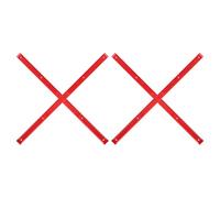 Mipcase 4pcs Red Skateboard Rails Protection Strips Rib Bones for Skate Decks 14.34x0.71x0.28in Longboard Hardware Skateboard Rail Guards for Friction Reduction and Professional