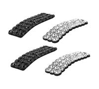 Mipcase 4pcs Rhinestone Hair Clips for Women and Sparkling Crystal Rectangular Barrettes Elegant Hairpins for Wedding Party and Everyday Use Chic Glamorous Hair Accessories
