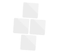 Mipcase 4pcs White Acrylic Mirror Reflection Plates 10x10cm Photography Background Props for Studio Photoshoot and Jewelry Display