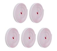Mipcase 5 Rolls Peel and Stick Bathroom Window Edge Trim with Efficient Seal, Cuttable TPE Decorative Trim Molding for Interior DIY Home Improvement, Flexible White Window Grille Inserts
