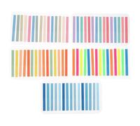 Mipcase 5 Sets Colorful Sticky Index Tabs for Students Translucent Pet Highlighter Tape Page Markers with Precision Design, 300pcs/set for School Organizing and Annotating