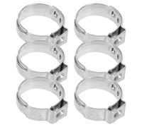 Mipcase 50pcs 1/2 Inch Stainless Steel Pex Crimp Cinch Clips for 15-17.5mm Pex Pipe Connections, Sturdy Plumbing Hose Clamp Rings for Water and Gas Pipe Fittings