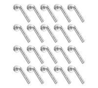 Mipcase 50pcs Galvanized M5 L-type Drop Pins Pallet Rack Safety Bolts 5mm Diameter Heavy Duty Storage Shelving Pins for Warehouse and DIY Shelving Projects
