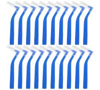 Mipcase 50pcs Shaped Interdental Brushes for Braces with Soft Nylon Bristles Angled Head Tooth Gap Cleaner Non-Slip Handle Dental Floss Picks for Precision Oral Care and Orthodontic