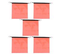 Mipcase 5pcs Orange Safety Flags for Cargo and Trailers, Pvc Mesh Material with Grommets, Efficient Warning Signal for Transporting Oversize Loads and Road Construction