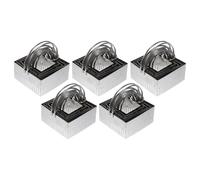 Mipcase 5pcs Stainless Steel Dumpling Dough Cutters with Handle Design, Dishwasher Safe and Hand Polished Baking Tools for Professional Biscuit and Cookie Dough Cutting