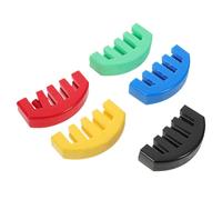 Mipcase 5pcs Violin Rubber Mute Clip-on Practice Sound Reducer with Five-claw Bridge Clamp for String Instrument Noise Reduction Suitable for Concerts and Silent Training