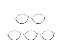 Mipcase 5pcs Wheelchair Brake Cable, Wheelchair Brake Accessories, Rubber Steel Wire 43' Black, for Walker and Rollator, Outdoor Ramps, Seniors and People with Disabilities