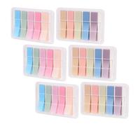 Mipcase 6 Boxes Pet Semi-Transparent Colorful Sticky Index Tabs in Soft Pink and Cream Shades, Reusable Page Markers for Notebooks and Files, for College Supplies and Office Organization