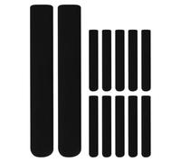 Mipcase 6 Pairs Black Silicone Glasses Ear Grips with Anti-slip Temple Tips Sleeve, Lightweight 16g Eyeglass Retainers for Sunglasses and Spectacles, Suitable for Sports and Daily Wear